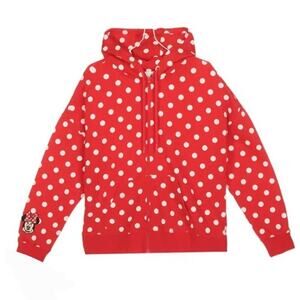 Disney Minnie Mouse XXL Authentic Sweatshirt Hoodie With Ears Bow NWT